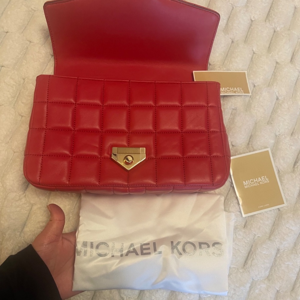 Michael Kors Crossbody Bag Convertible Shoulder Soho Bag with Dust Bag - Picture 2 of 16